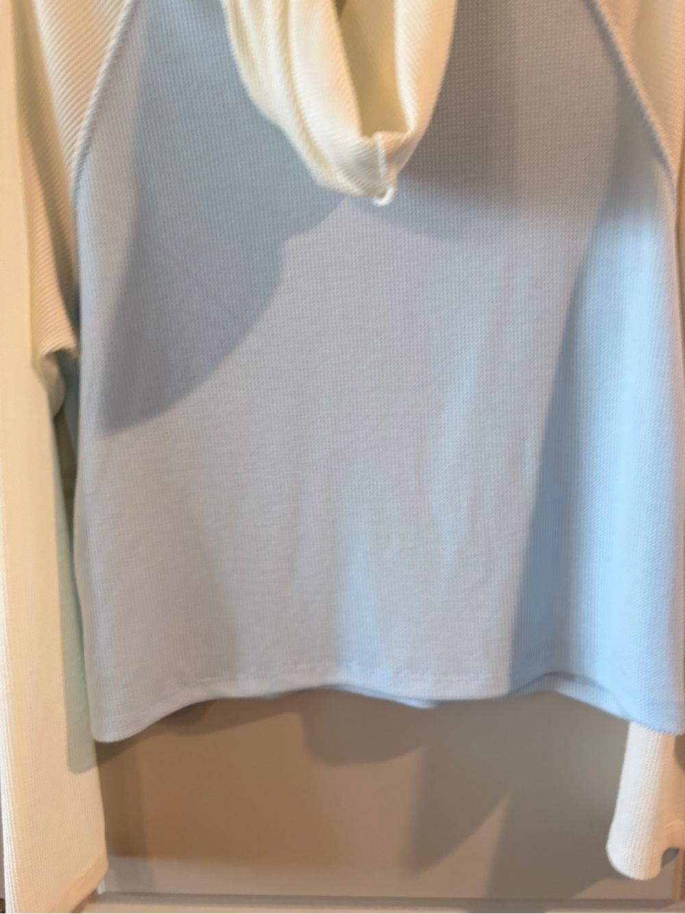 Pink Republic Hamptons Surf Club Waffle Knit Hoodie Prep Coastal Top Size L - Picture 8 of 10